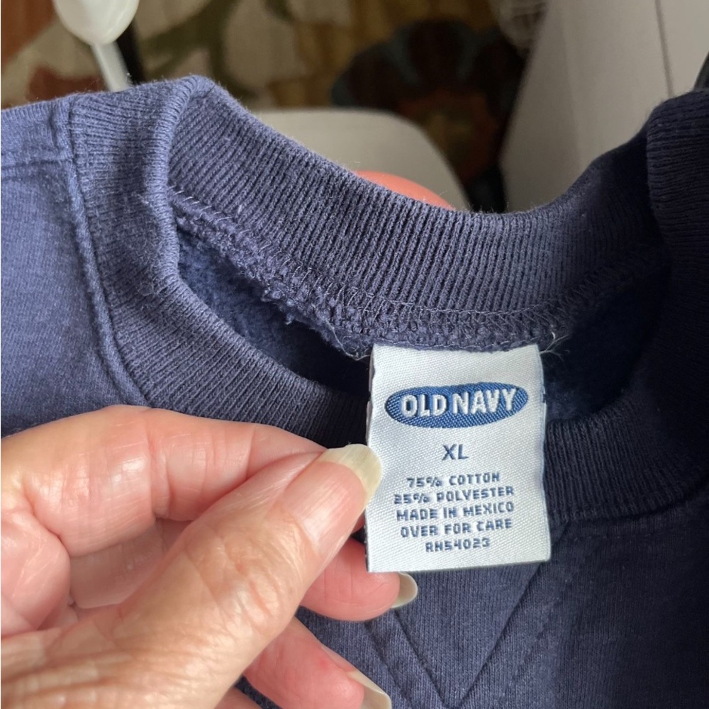 Old Navy Dark Blue Crewneck Sweatshirt XL